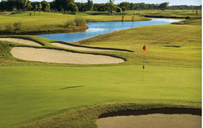 Breakfast at Hotel - Golf Round at "Estancias del Pilar Golf Club” - with pull Carts / caddies
